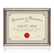 Ellison Certificate Frame - Gun Metal