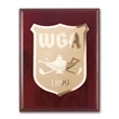 Etch/Frosted Plaq - Mahogany/Gold