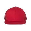 Mega Cap Flat Bill Six-Panel Trucker Cap