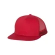 Mega Cap Flat Bill Six-Panel Trucker Cap