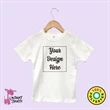 Toddler Short Sleeve T-Shirts White - Laughing Giraffe®