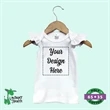 Toddler Girls Flutter Top White- Laughing Giraffe®
