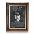 Double Etch Plaq - Walnut Rolled Edge