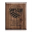 Laser Engraved Plaq - Walnut Piano Finish
