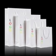 Thickened White Card Coated Paper Bags.Custom Gift Bags