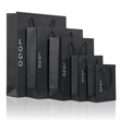 Black Cardboard Coated Paper Bags.Custom Gift Bags