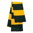 Sportsman Rugby-Striped Knit Scarf