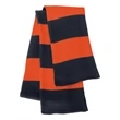 Sportsman Rugby-Striped Knit Scarf