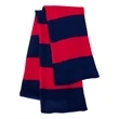 Sportsman Rugby-Striped Knit Scarf