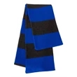 Sportsman Rugby-Striped Knit Scarf