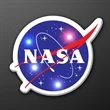 LED NASA Pin with Blinking Space Lights