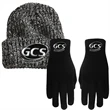 Chunky Beanie and Text Gloves Combo