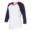 LAT Women's Baseball Fine Jersey Three-Quarter Sleeve Tee