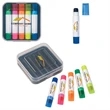 5 compact Gel wax highlighters in portable pocket case