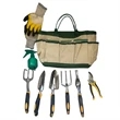 9pcs garden tools set kit with storage tote bag
