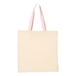 Q-Tees Economical Tote with Contrast-Color Handles