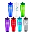 Sprint 28 oz PET Eco-Polyclear™ Bottle with Push-Pull Lid