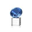 Gemstone Award on Cube - Sapphire