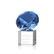 Gemstone Award on Cube - Sapphire