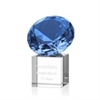 Gemstone Award on Cube - Sapphire