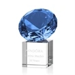 Gemstone Award on Cube - Sapphire