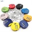 Mini Cord Combination Padlock  /  Lock
