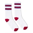 SOCCO USA-Made Striped Crew Socks