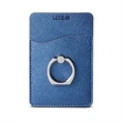 Shimmer Card Holder With Metal Ring Phone Stand