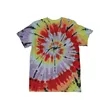 Dyenomite Rainbow Cut-Spiral Tie-Dyed T-Shirt
