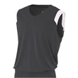 Adult Moisture Management V Neck Muscle Shirt