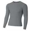 Youth Long Sleeve Compression Crewneck T-Shirt