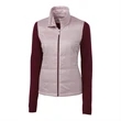 Cutter & Buck Ladies Long Sleeve Stripe Cora Quilted Sweater