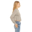 Ladies' Cropped Long Sleeve Hoodie T-Shirt