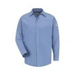 Bulwark Concealed-Gripper Pocketless Work Shirt Long Sizes
