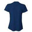 Ladies' Birds-Eye Mesh V-Neck T-Shirt
