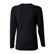 Ladies' Birds-Eye Mesh Long Sleeve V-Neck T-Shirt