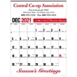 Yearly RecordO Red Calendar