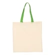 Q-Tees Economical Tote with Contrast-Color Handles