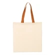 Q-Tees Economical Tote with Contrast-Color Handles