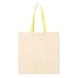 Q-Tees Economical Tote with Contrast-Color Handles