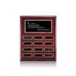 Oakleigh Vert Pert/Plaque - Rosewood/Gold