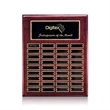 Oakleigh Vert Pert/Plaque - Rosewood/Gold