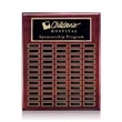 Oakleigh Vert Pert/Plaque - Rosewood/Gold