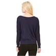 Ladies' Flowy Long-Sleeve Off Shoulder T-Shirt