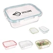 Square-Shaped Kitchen Companion Glass Container