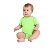 Rabbit Skins Infant Short Sleeve Baby Rib Bodysuit.