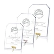 Cantebury Clipped Rectangle Award - Deep Etch