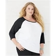 LAT Curvy Collection Women's Baseball Three-Quarter Sleev...