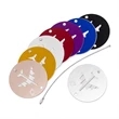 Round Metal Airplane Luggage Tag