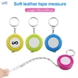 Dual Sided Soft Tape Measure Key Chain